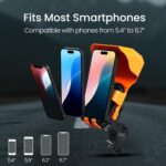 Portronics Mobike 4 Plus Handlebar Mount Mobile Holder with Sunshade & Light Rain Protection, One-Press Release, 360° Rotation, 4-Point Grip Lock, Fits 5.4–6.7 Inch Smartphones, for Maps & Navigation - Image 6