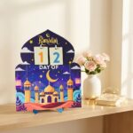 Sippu Wooden Ramadan Calendar Ramadan Mubarak Decor Eid Decoration Sign Ramadan Kareem Islamic Table Decor Ramadan Gifts - Image 4