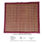 18 X 18 Inch Hand Made Kusha Grass Rectangular Aasan for Pooja (Multicolour) -Pack of 3(Madurkathi River Grass Sedge/Korai) - Image 5