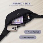 WILDHORN Waist Bags for Men Women I Ultra Strong Stitching Sturdy Zippers Waterproof Pocket Large Fanny Pack for Hiking Travel Camping Running - Image 5