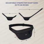 WILDHORN Waist Bags for Men Women I Ultra Strong Stitching Sturdy Zippers Waterproof Pocket Large Fanny Pack for Hiking Travel Camping Running - Image 6