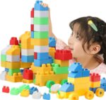 Humming Bird Kid's 80 Pcs Big Mega Sized Blocks Toys Building and Construction Block Set for Children Boys and Girls (Multicolor) - Image 3