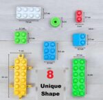 Humming Bird Kid's 80 Pcs Big Mega Sized Blocks Toys Building and Construction Block Set for Children Boys and Girls (Multicolor) - Image 4