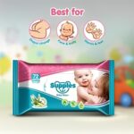 Amazon Brand - Supples Baby Wet Wipes with Lid | 720 Wipes | 72 Wipes x 10 Packs | Enriched With Aloe Vera and Vitamin E | Alcohol-Free and Paraben-Free | Pure Water-Based formulation - Image 4