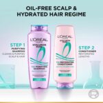 L'OREAL PARIS Unscented Hyaluron Pure 72H Rehydrating Conditioner for All Hair Types For Smooth Tangle-Free Hair, 175 Millilitres - Image 8