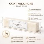 Lume & Co.™ Premium Goat Milk Melt & Pour Soap Base 1Kg – Natural Goat Milk Soap Base for DIY & Handmade Soaps | SLS/SLES & Paraben Free | Unscented, Moisturizing, Skin-Friendly Formula - Image 3