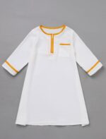 ODASDO Muslim Baby Boys Abaya Robe with Head Scarf Toddler Kids Newborn Prayer Outfit Islamic Clothing - Image 5