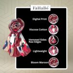 Scarf for Women Stylish Print Viscose Cotton | Hijab Scarf | Stole | Soft, Lightweight, and Latest Scarves | 71 x 33 Inches - Image 6