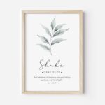 VIBBES Islamic Wall Art Set of 3, Sabr Shukr Tawakkul, Modern Islamic Minimal Home Decor, Wooden Frame Prints with Blue Flowers (Medium - 14x10 Inch) - Image 6