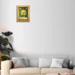 Hawai Mecca Madina Designer Wall Hanging Engineered Wood Photo Frame for Worship Use 8.5x7inch SFDI00431GLDFRM - Image 6