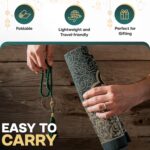 Muslim Prayer Rug - Prayer Mats Muslim, Traditional Style,Thick and Padded Muslim Prayer Mat, 99 Prayer Beads and a Prayer Cap Included, For Men-Women and Kids, Travel Bag and Prayer Bead (Green) - Image 7