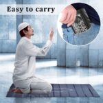 Travel Janamaz Non Compass | Portable, Pocket-Sized mat Made with Soft rexine for Prayers Anywhere - Image 3
