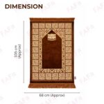 FAF Premium Indo-Turkish Soft Velvet Janamaz Prayer Mat for Men & Women | Lightweight Foldable Muslim Prayer Rug | Anti-Slip Janemaaz for Namaz, Hajj & Umrah | Portable Islamic Mussalla (Brown) - Image 3