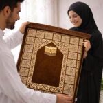 FAF Premium Indo-Turkish Soft Velvet Janamaz Prayer Mat for Men & Women | Lightweight Foldable Muslim Prayer Rug | Anti-Slip Janemaaz for Namaz, Hajj & Umrah | Portable Islamic Mussalla (Brown) - Image 6