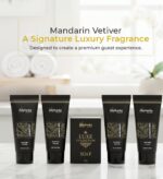 125pcs Luxe Collection 5-Piece Hotel Amenities Set – Mandarin & Vetiver Scents – Includes 25 Shampoo, 25 Conditioner, 25 Shower Gel, 25Moisturizer (30ml) & 25 Soap (25g) – Premium Guest Toiletries for Hotels, Airbnbs, and Resorts - Image 7