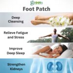 GROOTS Premium Foot Pads, Foot Patches Stress Relief Patch Solution, Toxin Remover Cleansing, Pain Relief, Weight Loss Sleep Patch for Detoxification, for Men & Women (1 Box = 10 Patches) (Pack of 1) - Image 4