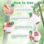 GROOTS Premium Foot Pads, Foot Patches Stress Relief Patch Solution, Toxin Remover Cleansing, Pain Relief, Weight Loss Sleep Patch for Detoxification, for Men & Women (1 Box = 10 Patches) (Pack of 1) - Image 6