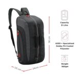 Harissons Jake 31L Water Resistant Duffel Gym Bag for Men & Women | Convertible Travel & Sports Backpack with Shoe Compartment & Easy Front Pocket Access (Black & Grey) - Image 4