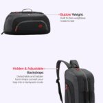 Harissons Jake 31L Water Resistant Duffel Gym Bag for Men & Women | Convertible Travel & Sports Backpack with Shoe Compartment & Easy Front Pocket Access (Black & Grey) - Image 8