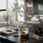 Islamic LED Crystal Ball Night Lamp, Decorative Table Lamp for Home & Gift, Gold Spiritual Light - Image 3