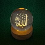 Islamic LED Crystal Ball Night Lamp, Decorative Table Lamp for Home & Gift, Gold Spiritual Light - Image 7