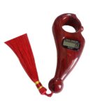 ABS Plastic Digital Counter Islamic Tasbih Bead Finger Rotating Prayer Beads Misbaha (Beige, Light Brown) - Image 3