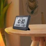 Muslim Prayer Clock Digital Clock Table Clock Party Azan Alarm Clock Islamic Black White ScreenHome & Garden|Home Dacor|Clocks|Alarm Clocks - Image 9
