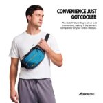 Boldfit Waist Bag for Men & Women-Water-Resistant, Lightweight Fanny Pack with Adjustable Strap, Multiple Compartments & Buckle Closure-Ideal Chest Sling Bag for Travel, Running, Hiking & Daily Use - Image 5