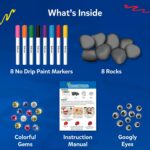 Skillmatics Rock Painting Kit - Mess-Free Art & Craft Activity for Girls & Boys, Craft Kits & Supplies, DIY Creative Activity, Gifts for Kids Ages 4, 5, 6, 7, 8, 9, 10, 11, 12, Multicoloured - Image 5