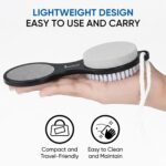 Midazzle 4 in 1 Feet Pedicure Tools with Foot Scrubber, Pumice Stone, Foot Rasp and Black Emery for Home Foot Care, Soft Care | Foot File Callus Remover - Multi Purpose Pedicure & Manicure Tool (MIFF5202) - Image 3