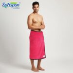 SOFTSPUN Microfiber Bath Towel 1Pc Pink! Ultra Absorbent Super Soft & Lightweight Quick Drying for Men & Women Daily Use for Unisex. - Image 6