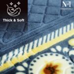 NFI essentials Prayer Mat Velvet Musallah Janamaz, 70cm x 110cm Anti-Slip Soft Meditation, Musala, Multipurpose Rug Namaz Sajdah Mat for Travel, Rectangular Islamic Mats for Muslims Salah - Image 6