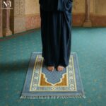 NFI essentials Prayer Mat Velvet Musallah Janamaz, 70cm x 110cm Anti-Slip Soft Meditation, Musala, Multipurpose Rug Namaz Sajdah Mat for Travel, Rectangular Islamic Mats for Muslims Salah - Image 10