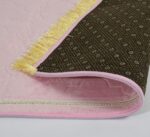 Rectangular Velvet Janamaz Mat | Prayer Mat/Meditation Janamaz for Namaz/Meditation Mat/Muslim| Size 70x110cm | Washable Soft Prayer Mat (Pink) - Image 3