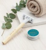 Sustainable Shaving Kit – Eco-Friendly Wooden Handle Razor with Wheat Straw Cartridge, Travel-Size 10g Shave Butter (Aloe & Lemon), Hotel Room Kit, Toiletries Set, Guest Amanities Plastic-Reduction Grooming Set for Men & Women (50) - Image 4