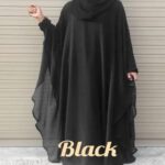 Women's Pure Cotton Solid Design Kaftan Abaya Bhurkha | Islamic Dress Irani Burkha (Free Size) - Image 5