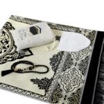 ESERRA Muslim Prayer Rug - 99 Beads & Cap Included, Islam Prayer Mats for Men, Women & Kids (Black) - Image 4