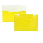 Polypropylene My Clear Bag Double Pocket Set of 10 l Document Folder l File Folder, Button Folder for documents Folder for certificates Opaque Folder Set of 10 - Image 3