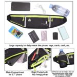 Peicees Fanny Pack for Men Women Bottle Holder Bag Waterproof Running Pouch Belt Waist Pack for Gym Travel, Adjustable Reflective Phone Holder for iPhone 13 12 11 Pro Max Samsung Galaxy S20 S10 - Image 4