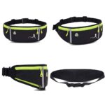 Peicees Fanny Pack for Men Women Bottle Holder Bag Waterproof Running Pouch Belt Waist Pack for Gym Travel, Adjustable Reflective Phone Holder for iPhone 13 12 11 Pro Max Samsung Galaxy S20 S10 - Image 5