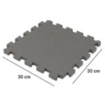 EVA Interlocking Mat for Kids Play, Gym Exercise, and Prayer Room | Soft Cushion, Water Resistant, Non-Slip & Easy to Carry Multipurpose Foam Flooring 10 Tiles Gray Color - Image 3
