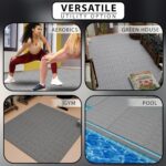 EVA Interlocking Mat for Kids Play, Gym Exercise, and Prayer Room | Soft Cushion, Water Resistant, Non-Slip & Easy to Carry Multipurpose Foam Flooring 10 Tiles Gray Color - Image 6