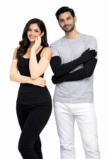 Cotton UV Protection Arm Sleeves – Pack of 2 Beige Full Hand Sleeves with Finger Cover | Soft, Stretchable Sun Protection Gloves for Men & Women | Summer Driving, Biking Essentials - Image 3