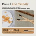 Bamboo Toothbrush | Eco-Friendly Wooden Handle | Biodegradable, BPA-Free Bristles | Natural Compostable Oral Care for Adults | Sustainable & Stylish Toothbrush` - Image 4