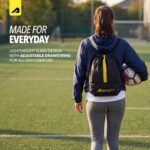 Boldfit Drawstring Bag for Men 15ltrs Gym Bag for Man & Women Waterproof Small Bags for Mens Multipurpose Drawstring Backpack Kit for Shoes, Travel Stringabg for Men Rope Bags for Mens String Backpack - Image 3