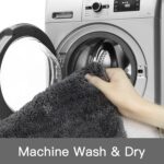 VNQ Super Soft Microfiber Anti-Skid Water Absorbant/Soaking Washable Mat for Bathroom/Entrance/Kitchen/Bedside/Door/Living-Room/Prayer Room/Kids-Room Mat Size 40x60 cm (Piece of 1 Grey) - Image 5