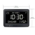 ATORSE Muslim Prayer Clock Digital Clock Table Clock Party Azan Alarm Clock Islamic Black Black ScreenHome & Garden|Home Dacor|Clocks|Alarm Clocks - Image 3