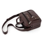 Storite 8 Inch Stylish Small PU Leather Sling Cross Body Travel Office One Side Shoulder Bag for Men Women (25 x 11 x 20 Cm) - Image 8