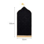 Enakshi® Prayer Rug Soft Turkish Portable Muslim Prayer Mat for Adults Men Women Kids Black|Home & Garden |Rugs & Carpets |Rug Pads & Accessories - Image 3