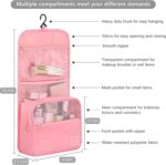 House of Quirk Polyester 9Pcs Set Travel Organizer Packing Cubes Lightweight Travel Luggage Organizers With Laundry Bag Or Toiletry Bag (Pink), 40 cm, 10 cm - Image 3